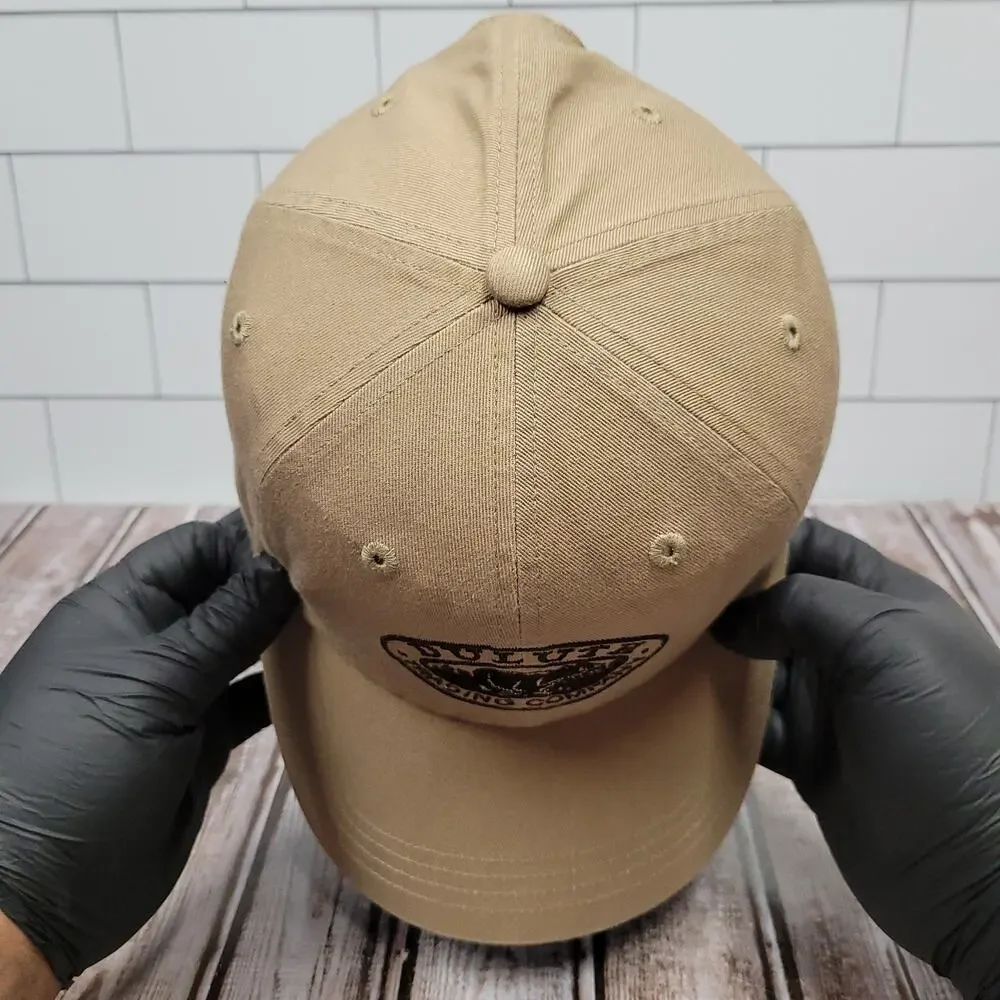 Duluth Trading Co Logo Hat XL/XXL Tan Cotton Strapback Dad Cap Outdoor Bear